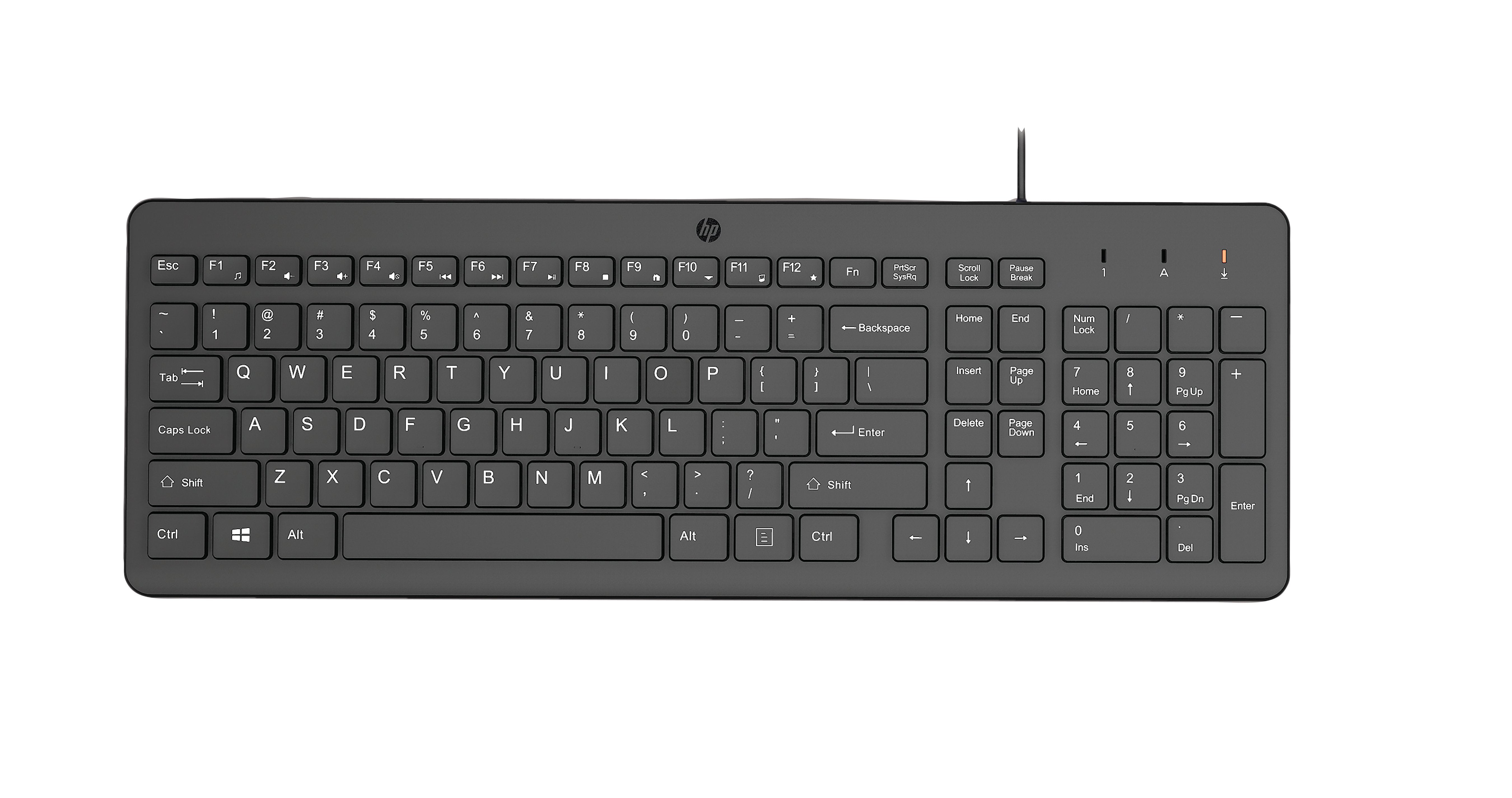 EAN 196548244232 - HP 150 USB-A Wired Keyboard teclado Universal Negro imagen 1