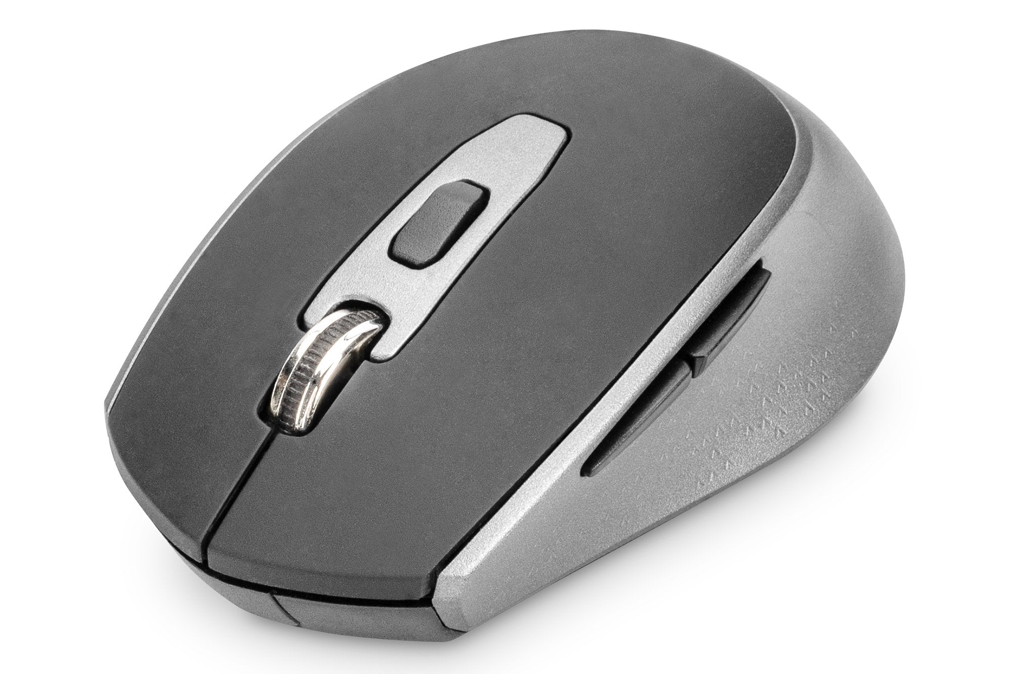 Raton Digitus Wireless Optical Mouse, 6 Botones 1600dpi Negro/Gris