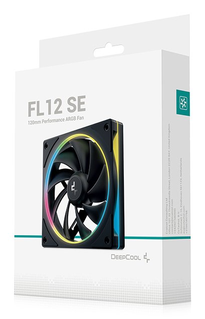 Ventilador  Pc Deepcool Fl12 Se 12 Cm Negro 1 Pieza(S)