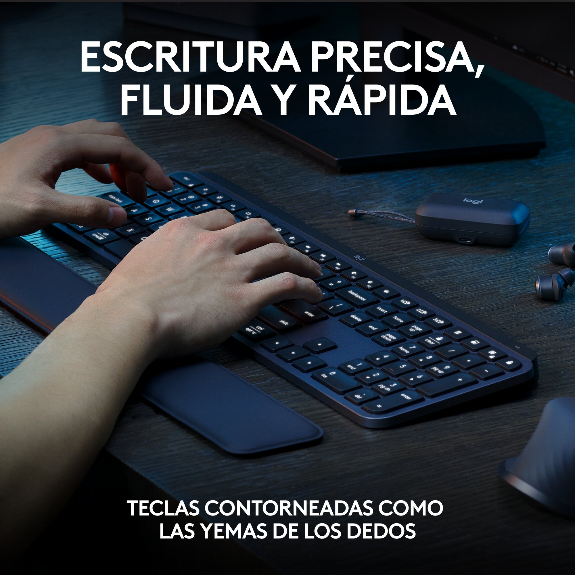 EAN 5099206112452 - Logitech 920-011610 teclado Ratón incluido Oficina RF Wireless + Bluetooth QWERTY Español Grafito imagen 4