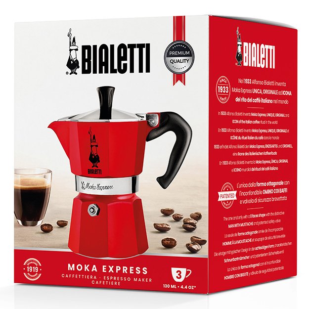 EAN 8006363018388 - Bialetti Moka Express Cafetera italiana Rojo imagen 5