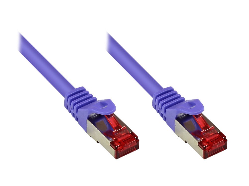 EAN 4014619296583 - Alcasa RJ45-RJ45, m-m, 2m cable de red Violeta Cat6 S/FTP (S-STP) imagen 1