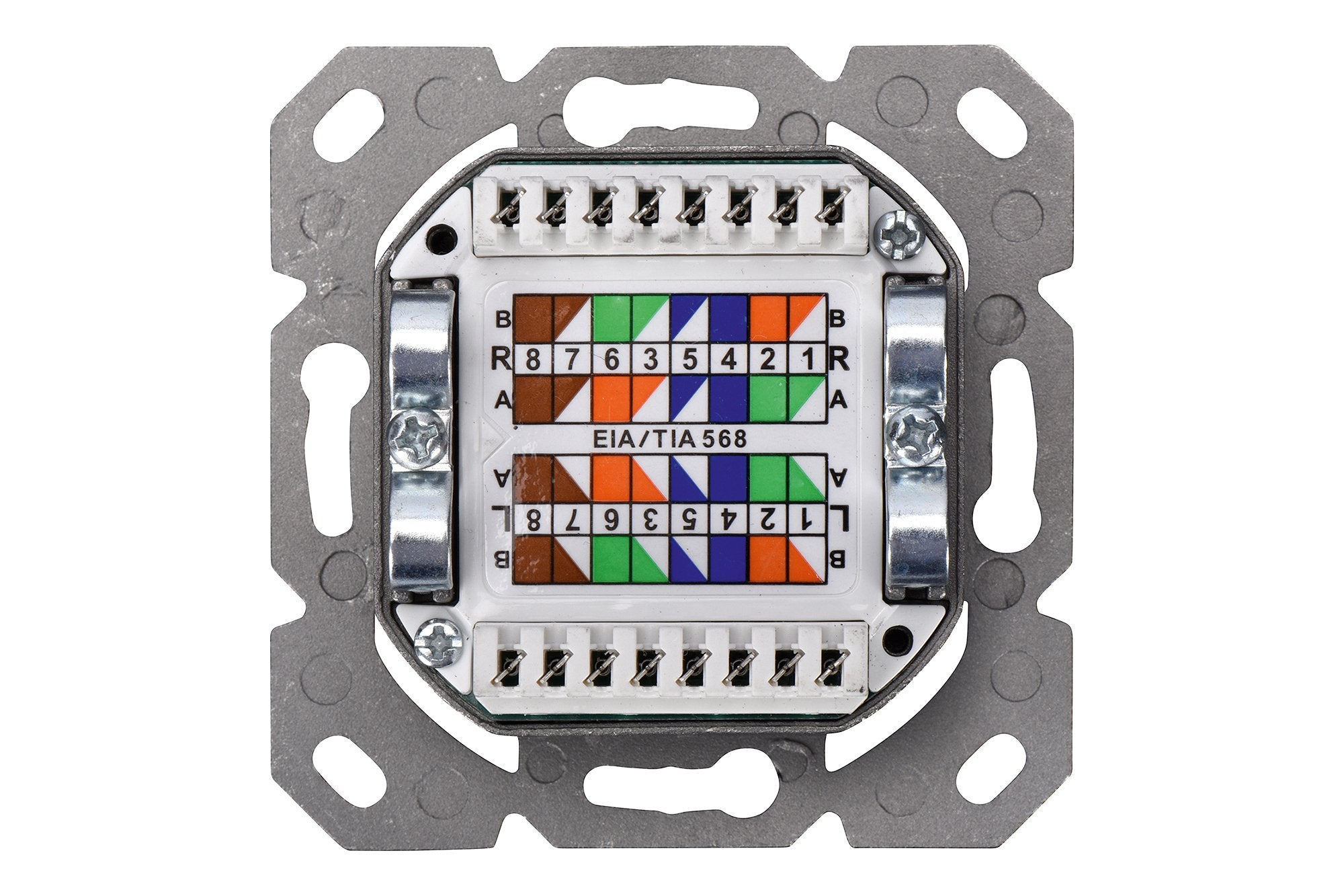 EAN 4016032320227 - Digitus DN-9008-1 toma de corriente 2 x RJ-45 Blanco imagen 3