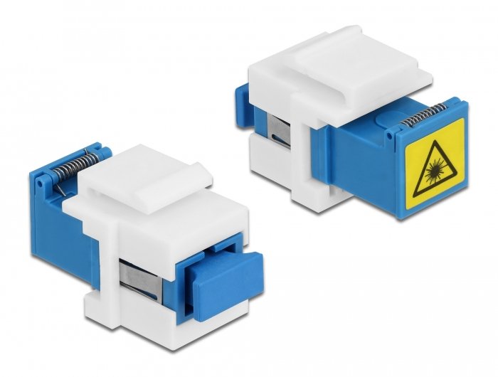 Keystone Modul Sc Simplex Buchse Zu Sc Simplex Buchse Mit Laserschutzklappe Innen
