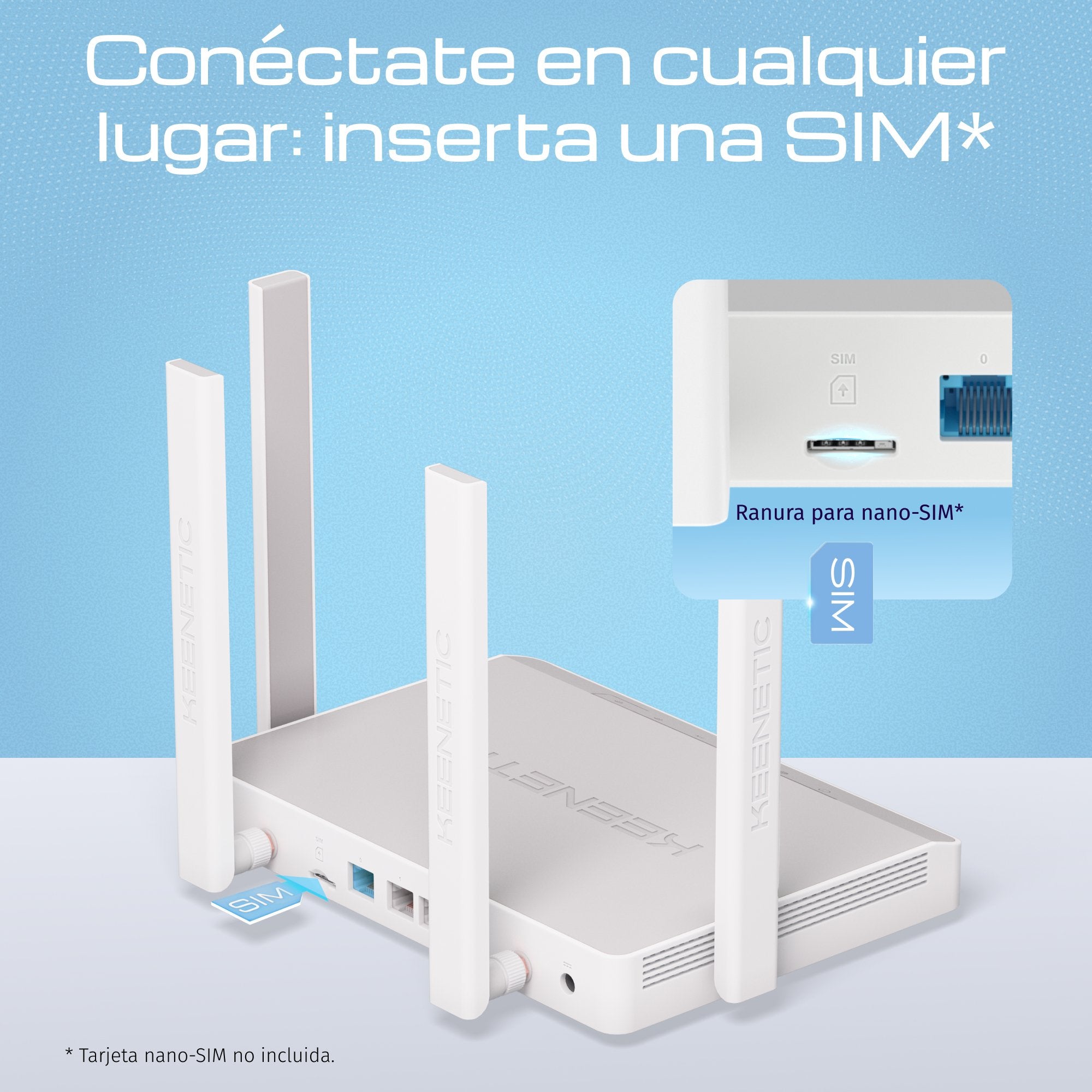 EAN 4897082922155 - Keenetic Explorer 4G (KN-4910) router inalámbrico Ethernet rápido Doble banda (2,4 GHz / 5 GHz) Gris, Bla imagen 2