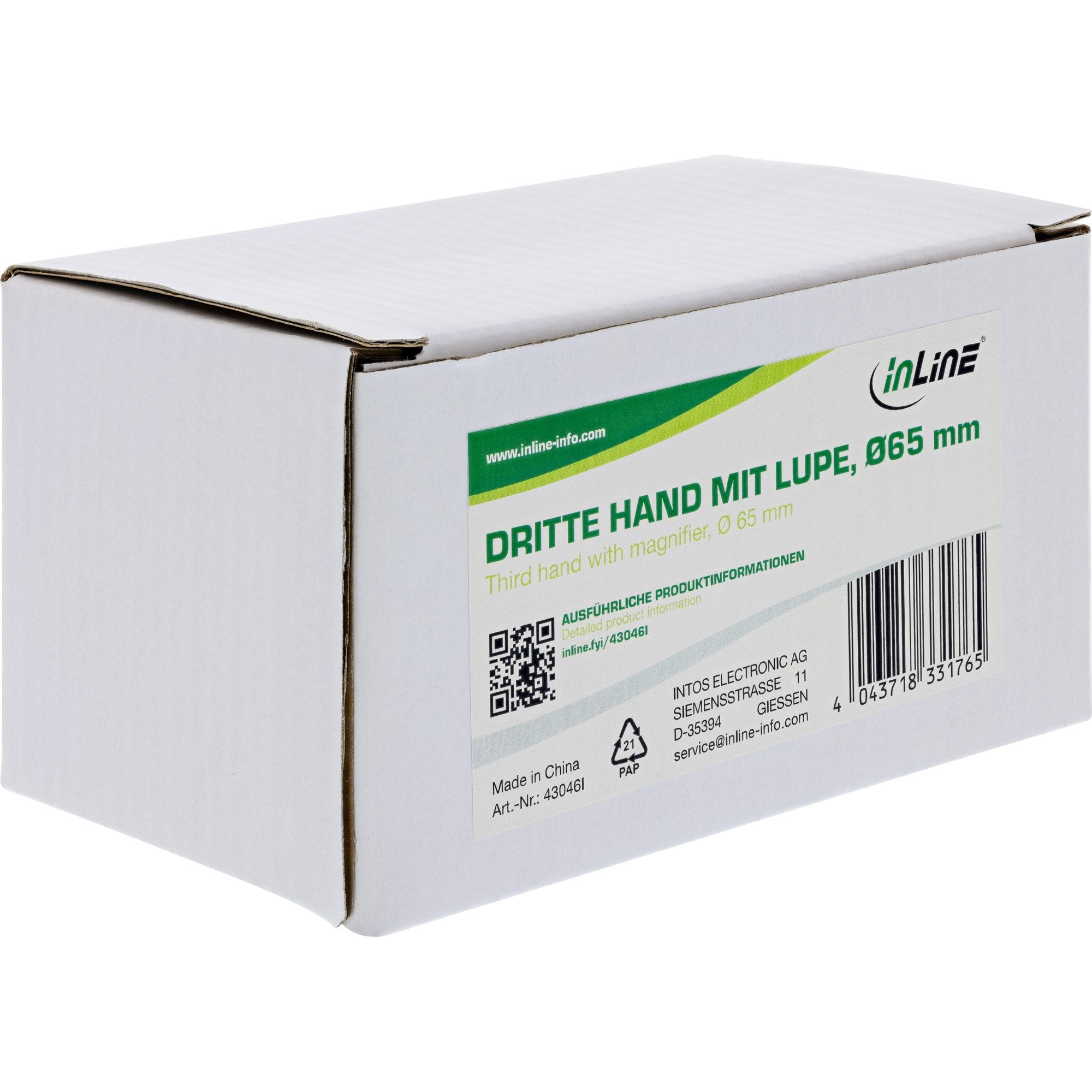 Inline® Third Hand, With Magnifying Glass
