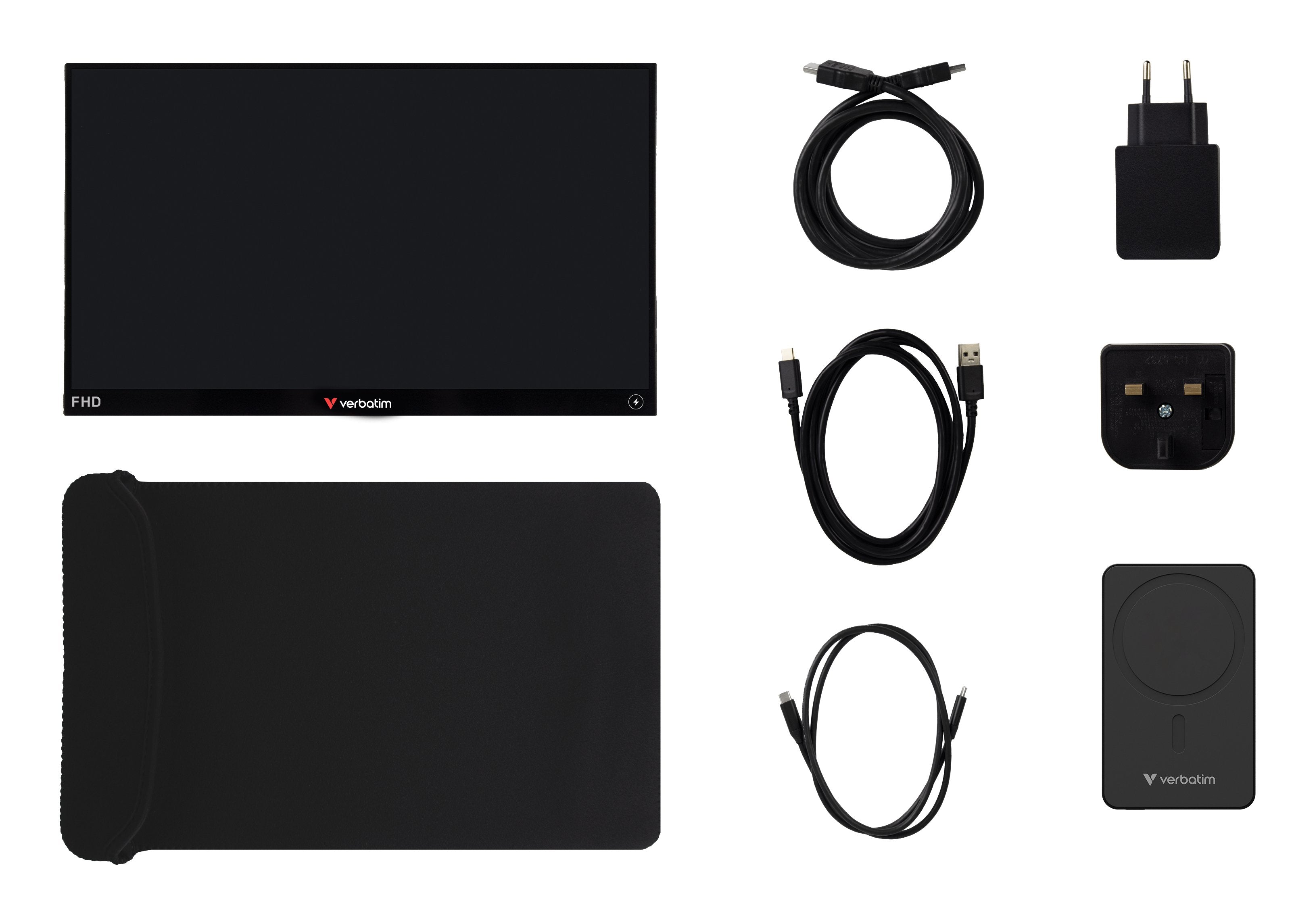 Portable 14 Fhd Touch Monitor  Light With Wireless Power