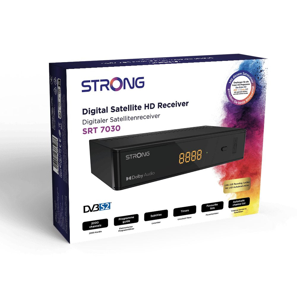 Strong Srt 7030 Decodificador 1 Sintonizador(Es) Alámbrico Negro