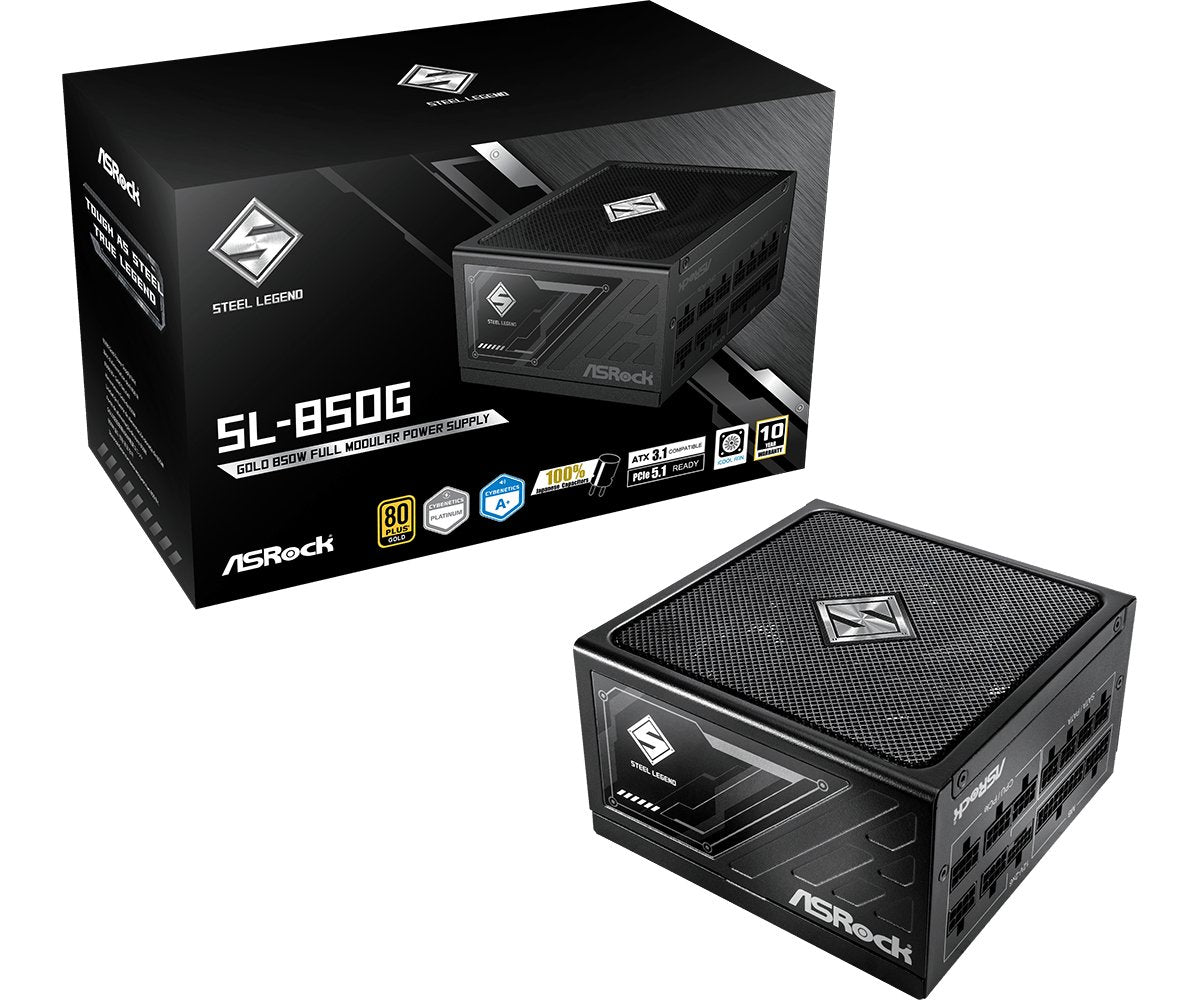 EAN 4710483949050 - Asrock SL-850G Steel Legend unidad de fuente de alimentación 850 W 20+4 pin ATX ATX Negro imagen 1