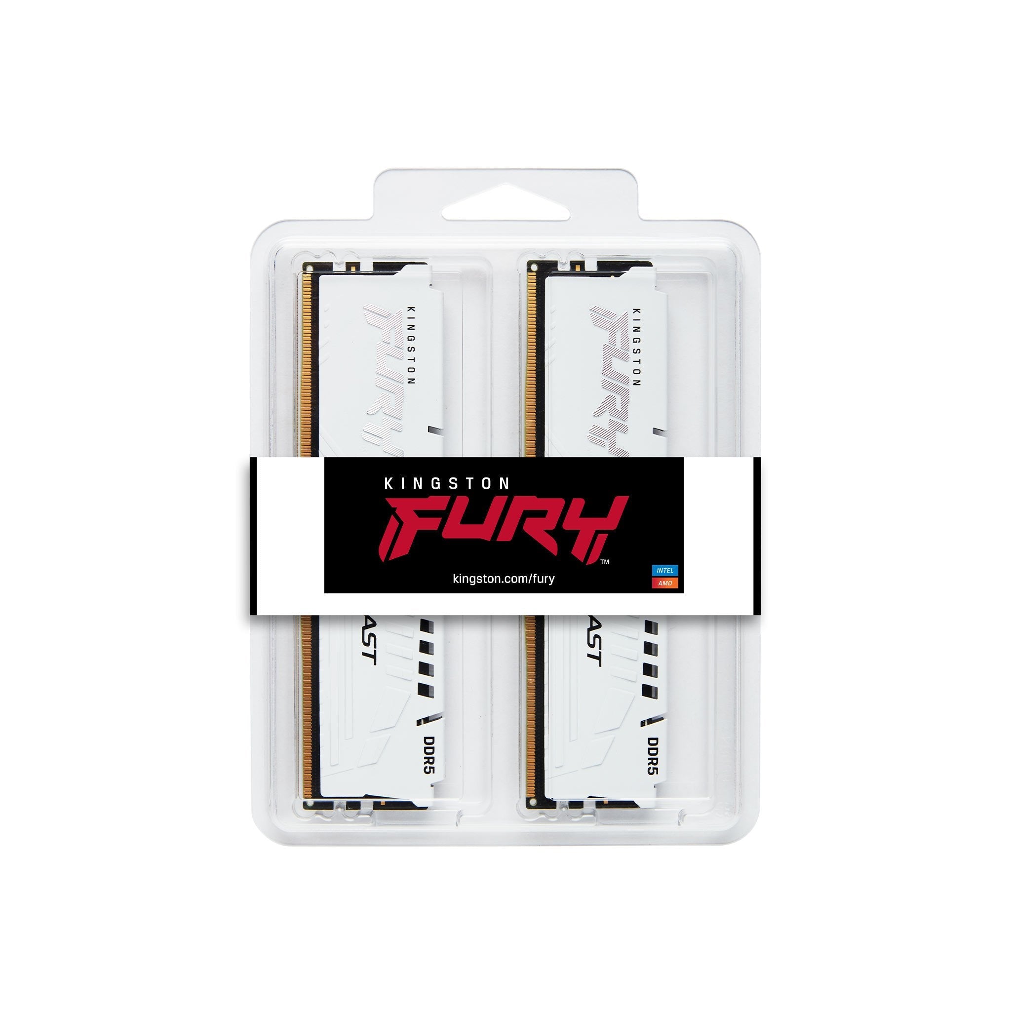 Memoria Kingston Fury Beast White 64gb 2x32gb 5600mhz Ddr5 Cl40 Dimm