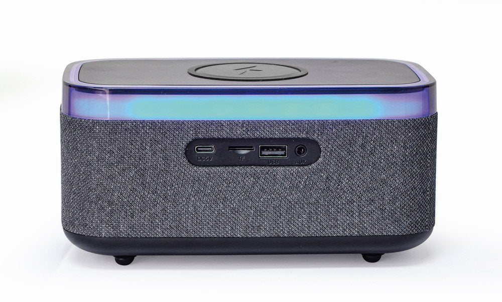 EAN 8716309131407 - Gembird DAC-SPKBT-QC15-BK despertador Reloj despertador digital Negro, Gris imagen 4