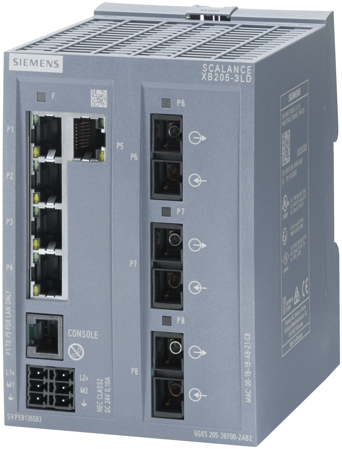 Siemens 6gk5205-3bf00-2tb2 Industrial Ethernet Switch 10 - Switch - 0,1 Gbps
