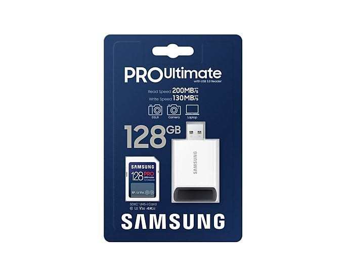 Samsung Pro Ultimate Sdxc 128gb Uhs-I U3 130mb/S 200mb/S]