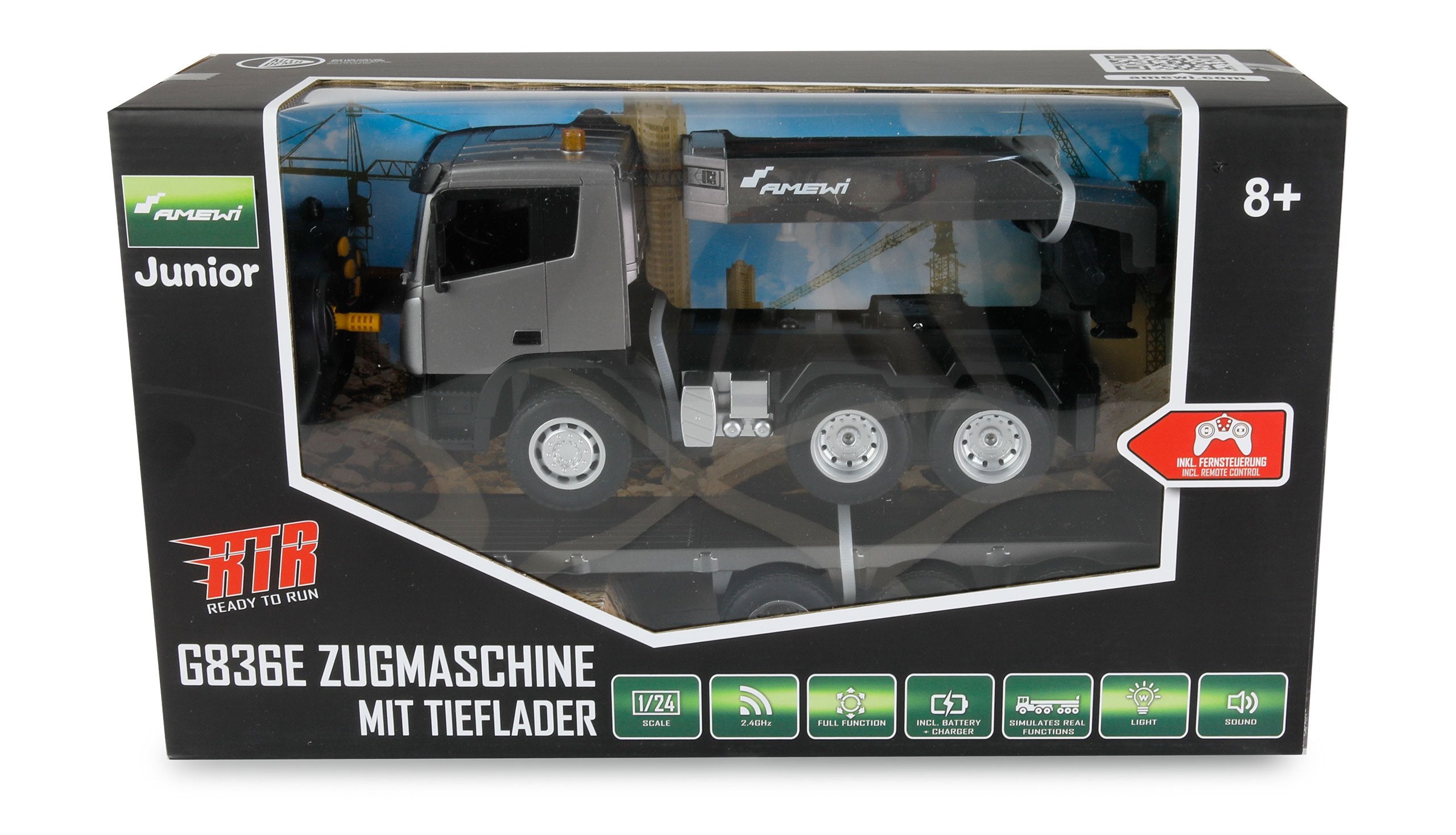 EAN 4262408975830 - Amewi 22674 modelo controlado por radio Cabeza tractora Motor eléctrico 1:24 imagen 9