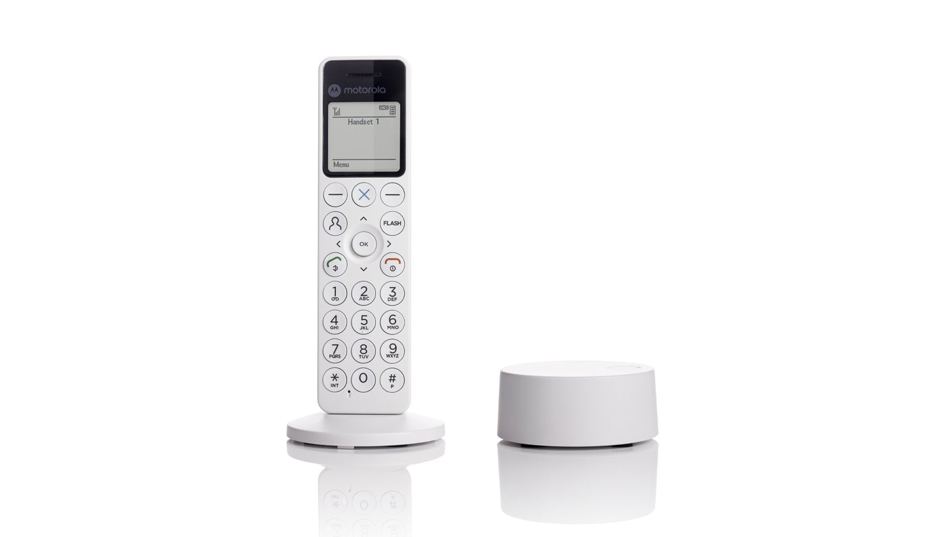 Motorola Dot411  Telefono Inalambrico Dect - Gran Pantalla Lcd - Teclado Retroiluminado - Manos Libres
