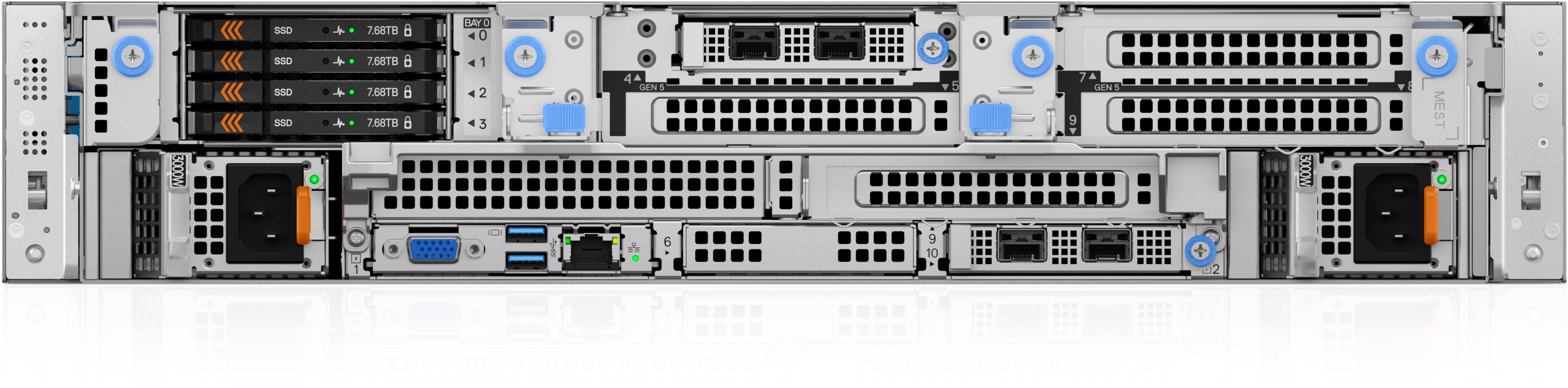 Dell Poweredge R570 Smart Selection Intel Xeon 6517p 32gb 2x960gb Ssd Sata 2x1100w H965i 3y Basic Nbd