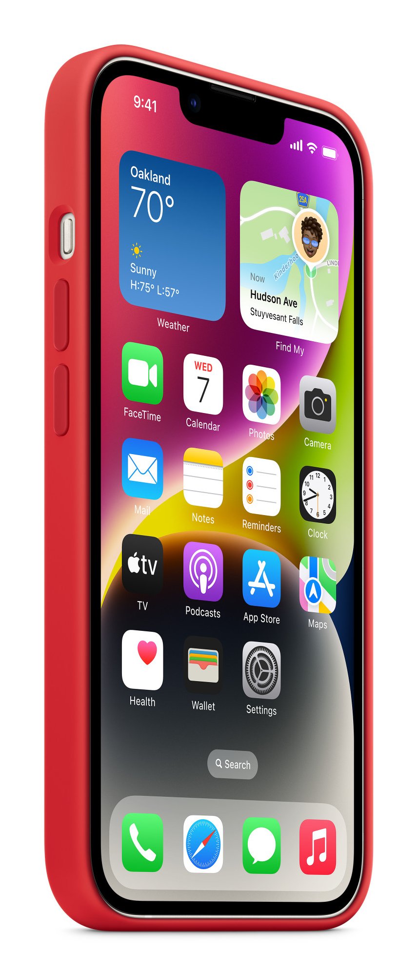 Funda De Silicona Apple Con Magsafe, Funda Para Móvil Roja, Iphone 14 Mw5u3zm/A