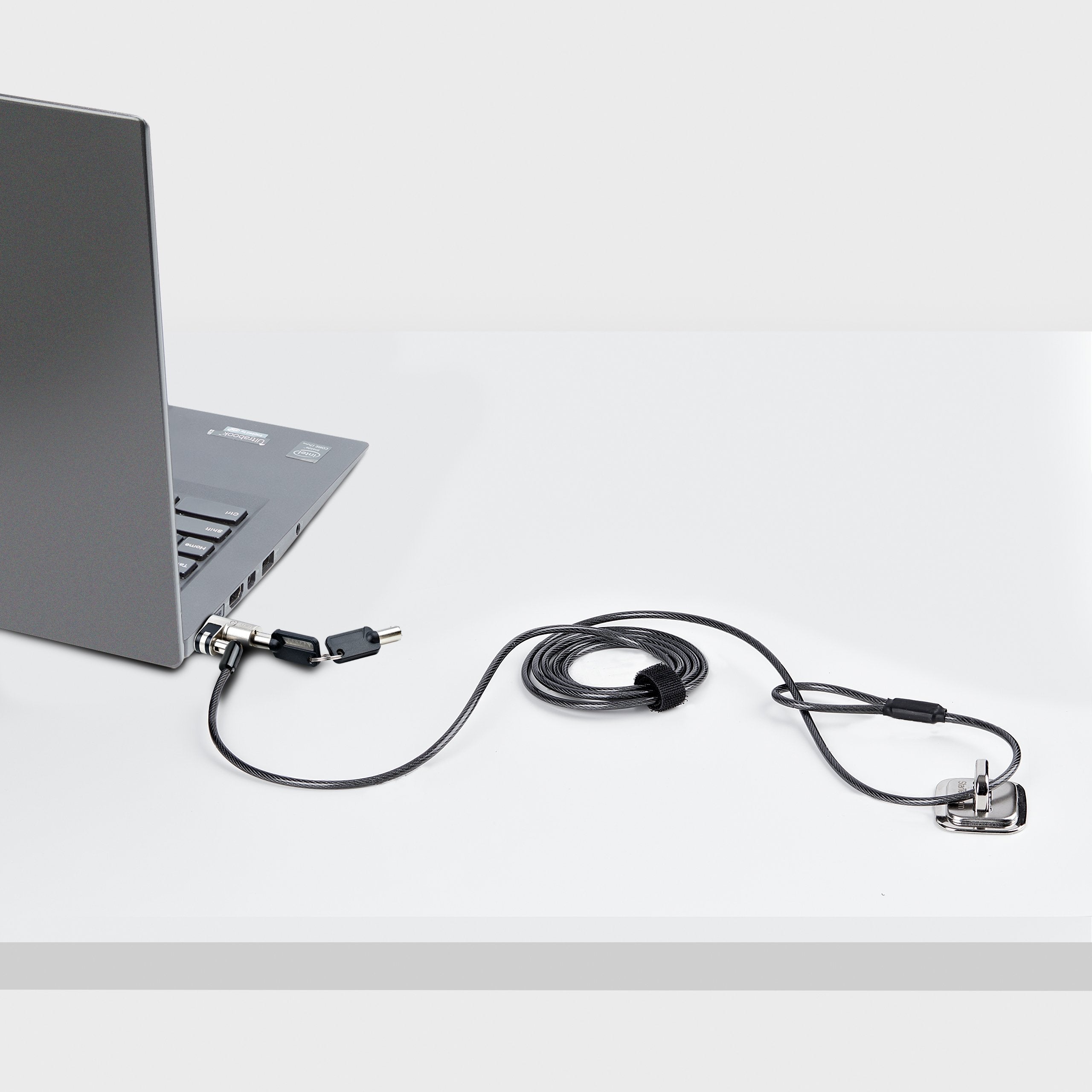 Startech.Com Nanok-Laptop-Lock Cable Antirrobo Negro, Plata 2 M