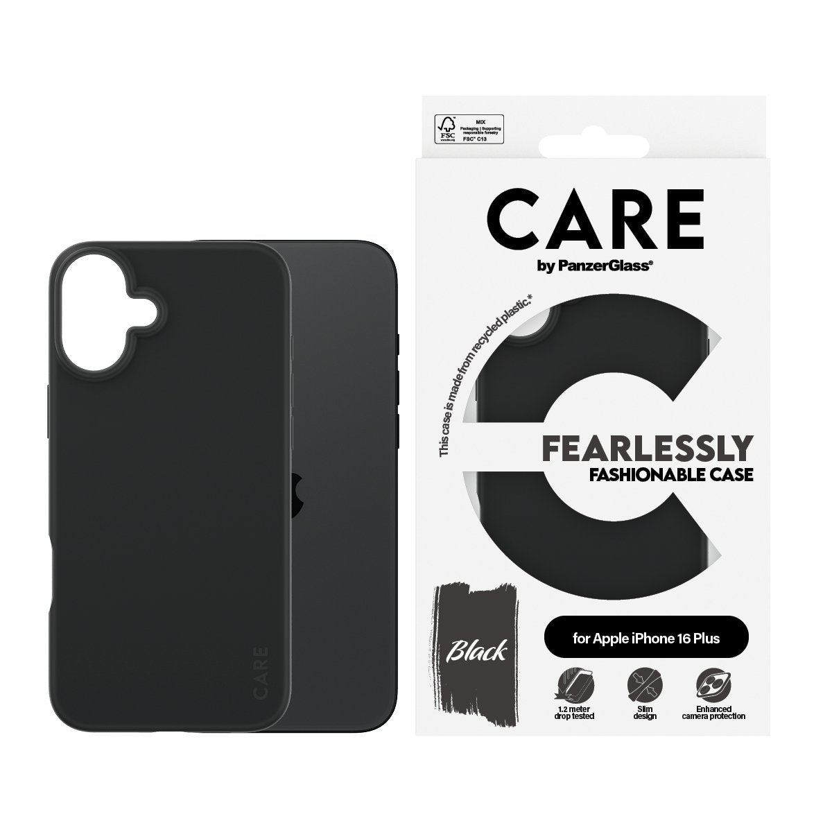 EAN 5715685004612 - PanzerGlass CARE™ by ® Case Black iPhone 16 Plus funda para teléfono móvil Negro imagen 2