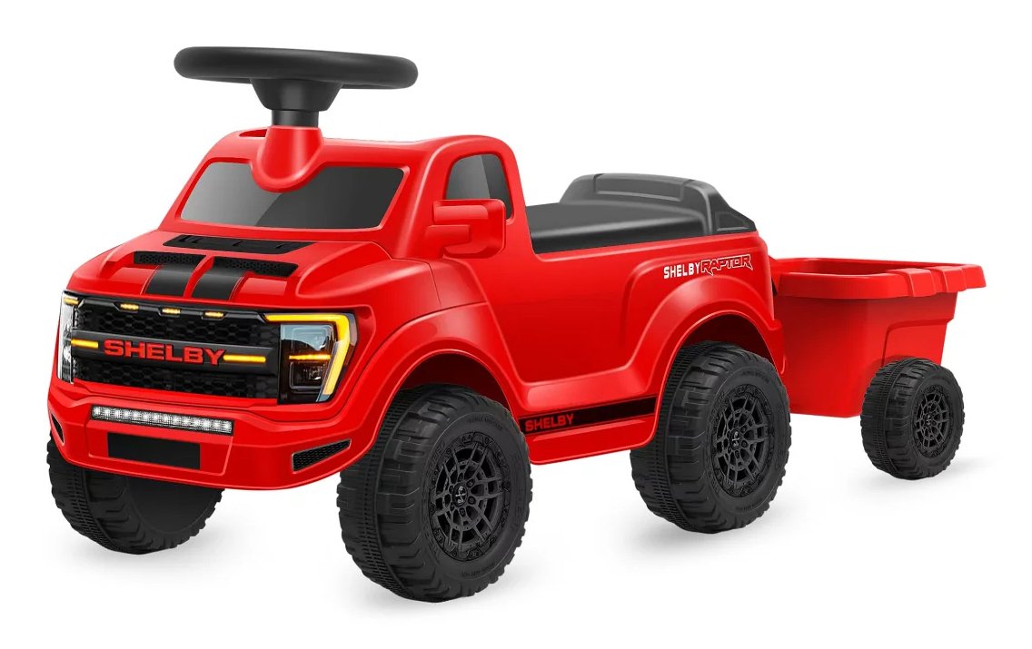 Jamara Rutscher Shelby Ford F-150 Raptor Con Anhänger Rot