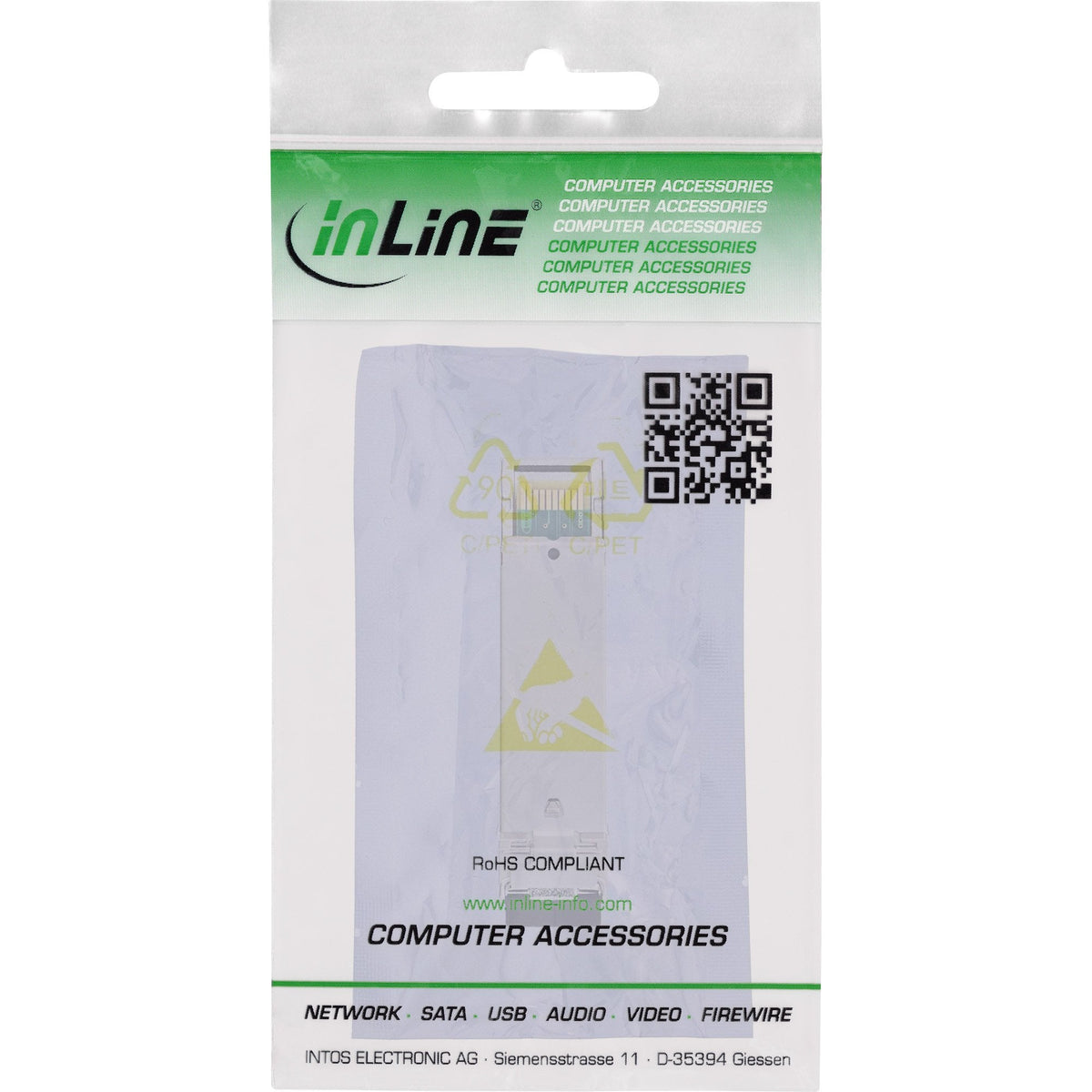 Inline® Sfp+ Module Fibre Optic 850nm Multimode With Lc Sockets, 300m, 10gb/S