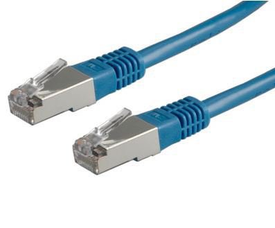 Roline S/Ftp (Pimf) Patch Cord Cat.6, Blue 1.0m Cable De Red Azul