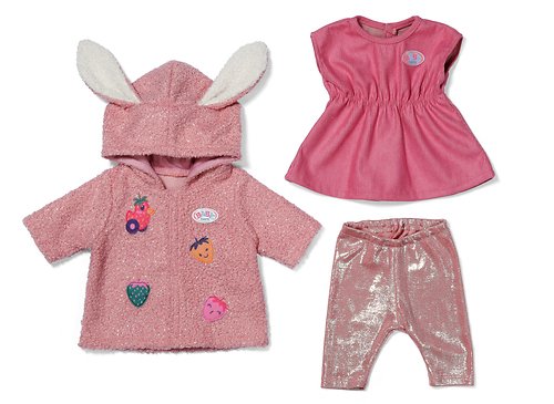 Zapf Creation Baby Born® Conjunto Abrigo Con Vestido 43cm, Accesorios Para Muñecas 840740