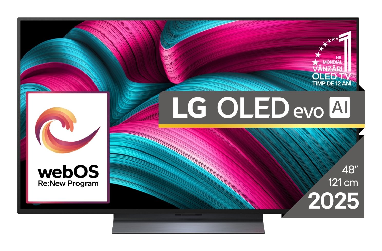 Lg Oled Tv Oled48c51la, 122 Cm, 4k, Ai, Smart, Black Eu