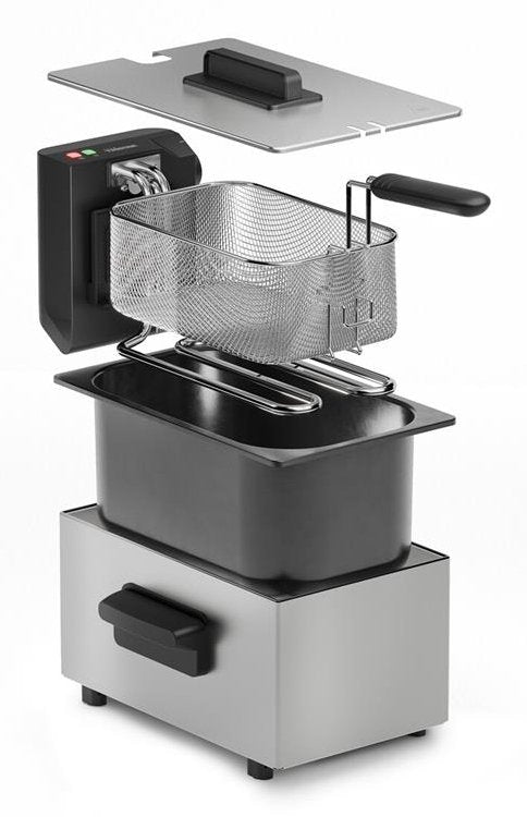 Tristar Fr-9334 Deep Fryer, 3l, Stainless Steel Black