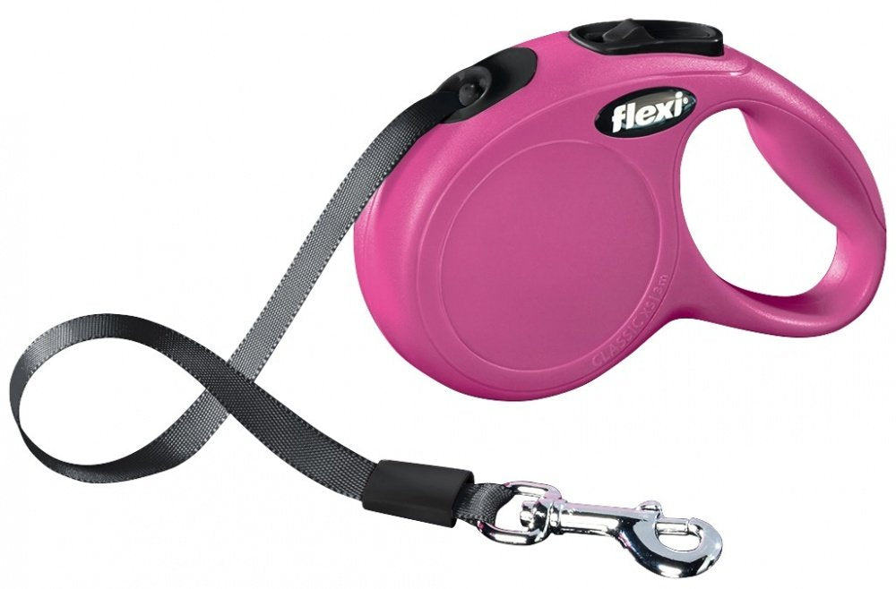 Flexi New Classic 3 M Rosa Perro Correa Retráctil
