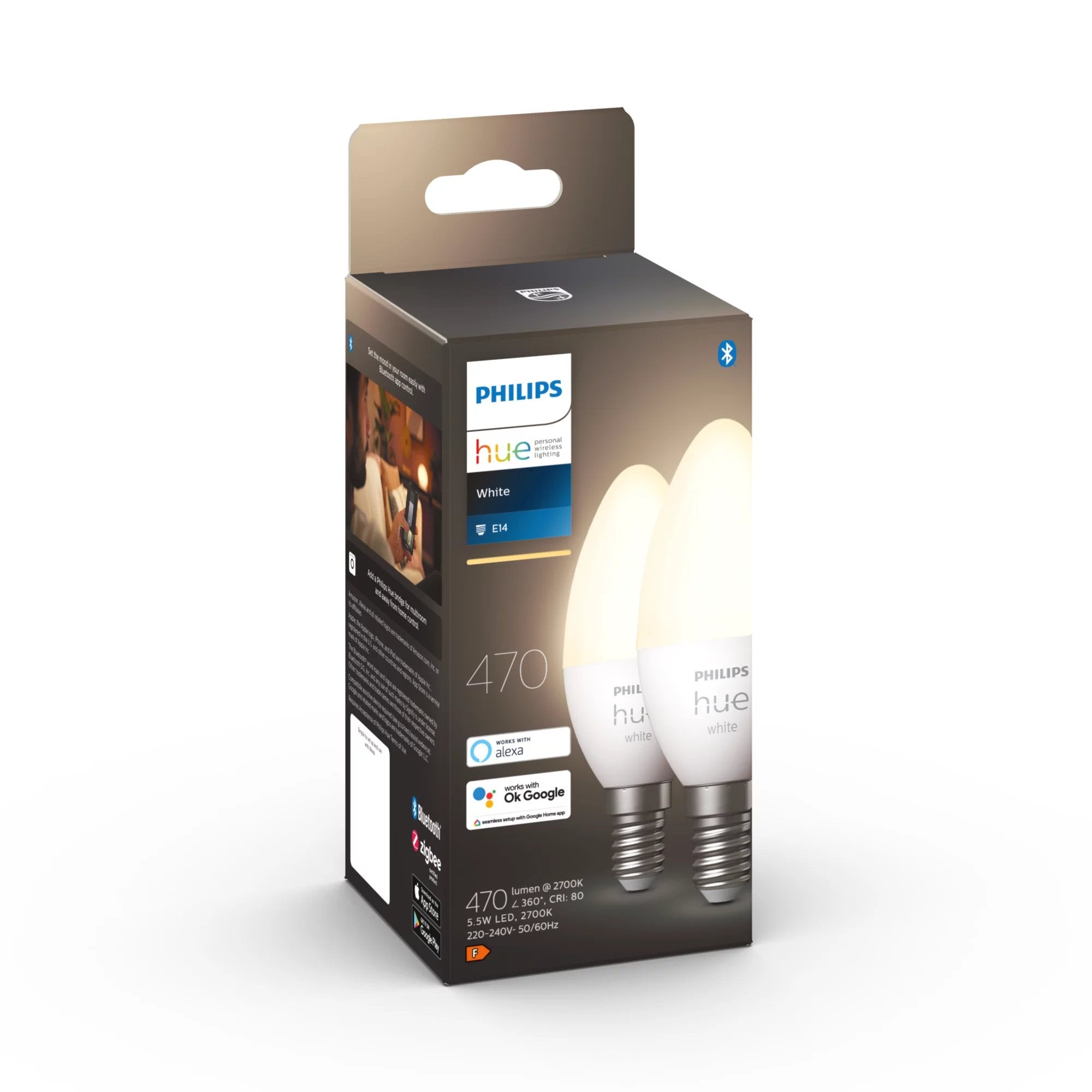 Bombillas Philips Hue White Pack De 2 E14 929003021102
