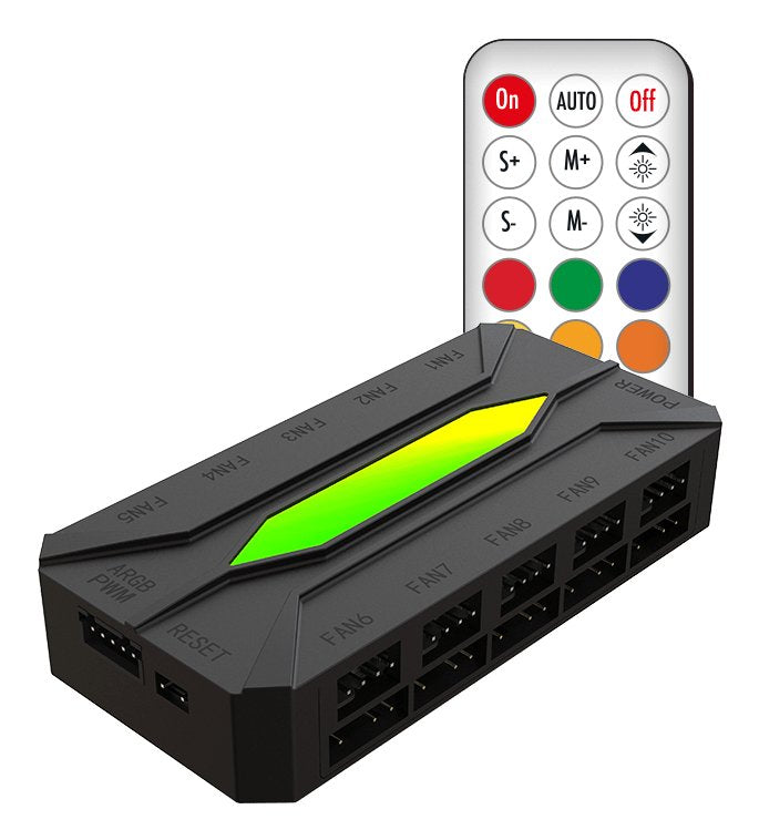 EAN 8435099534051 - KeepOut X-FHUB10 controlador de velocidad de ventilador 10 canales Negro imagen 3