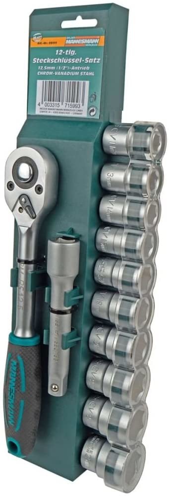 Mannesmann Juego De Llaves De Vaso Métrico 1/2" M29111