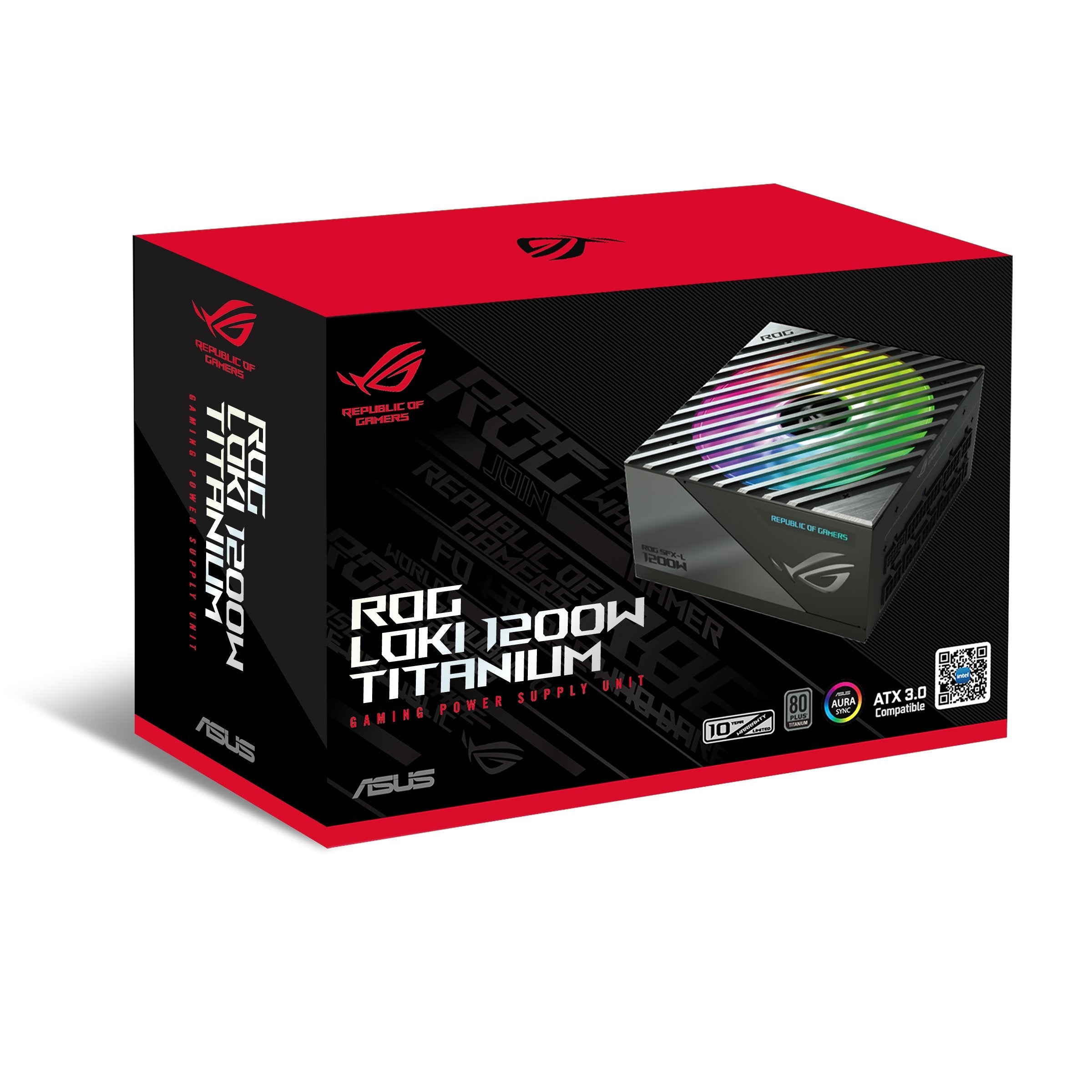 Fuente De Alimentación  Asus Rog -Loki-1200t-Sfx-L-Gaming Unidad De 1200 W 20+4 Pin Atx Negro, Plata