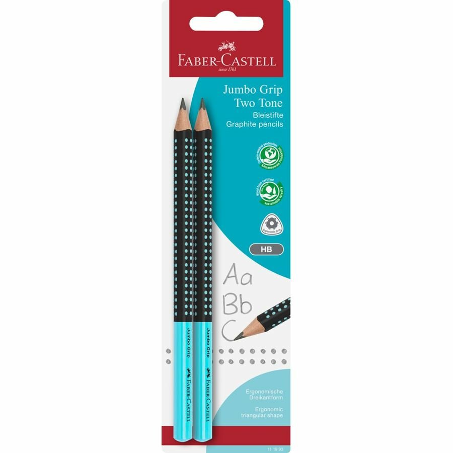 Faber-Camell Bleimift Jumbo Grip Two Tone 2xbs Bk