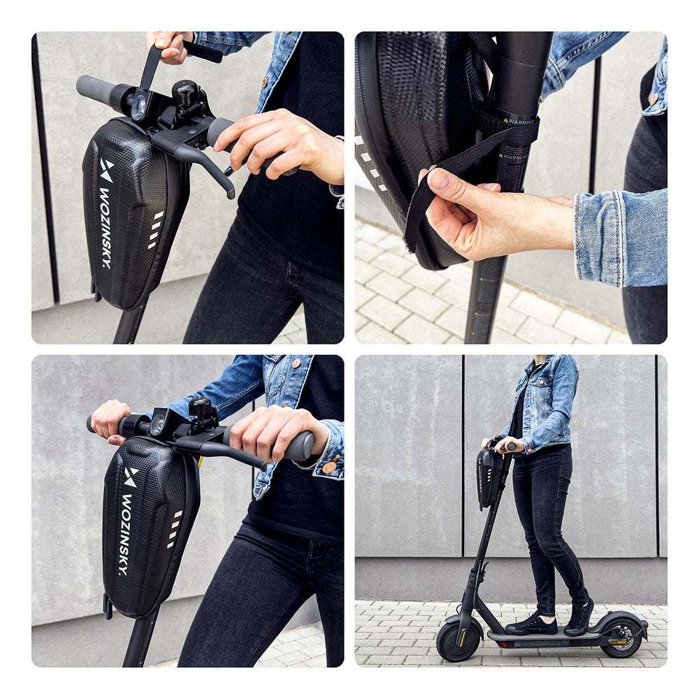 Wozinsky Waterproof Electric Scooter Handlebar Bag 3l Black
