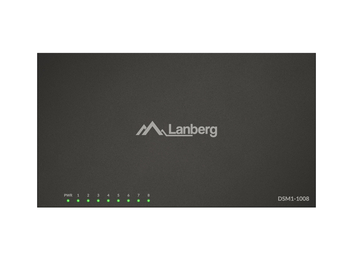 EAN 5901969447767 - Lanberg DSM1-1008 switch No administrado Gigabit Ethernet (10/100/1000) Escritorio Negro imagen 4