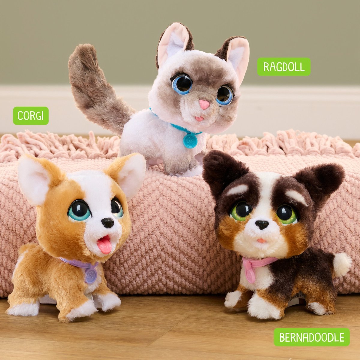 Peluche Interactivo Walkalots Bernedoodle Furreal