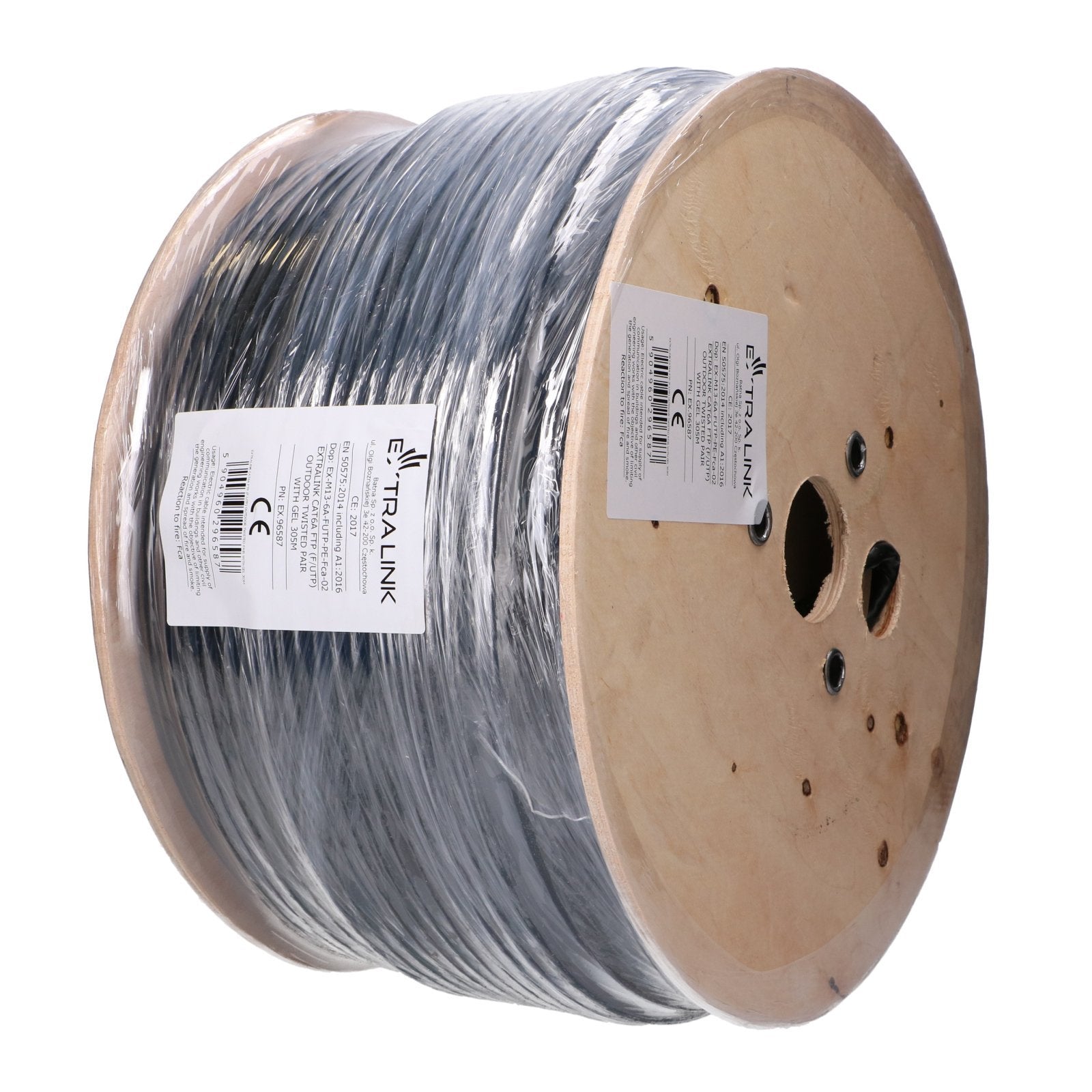 Extralink Cat6a Ftp (F Utp) Innen  Netzwerkcable Twisted Pair  305m, Mit Gel