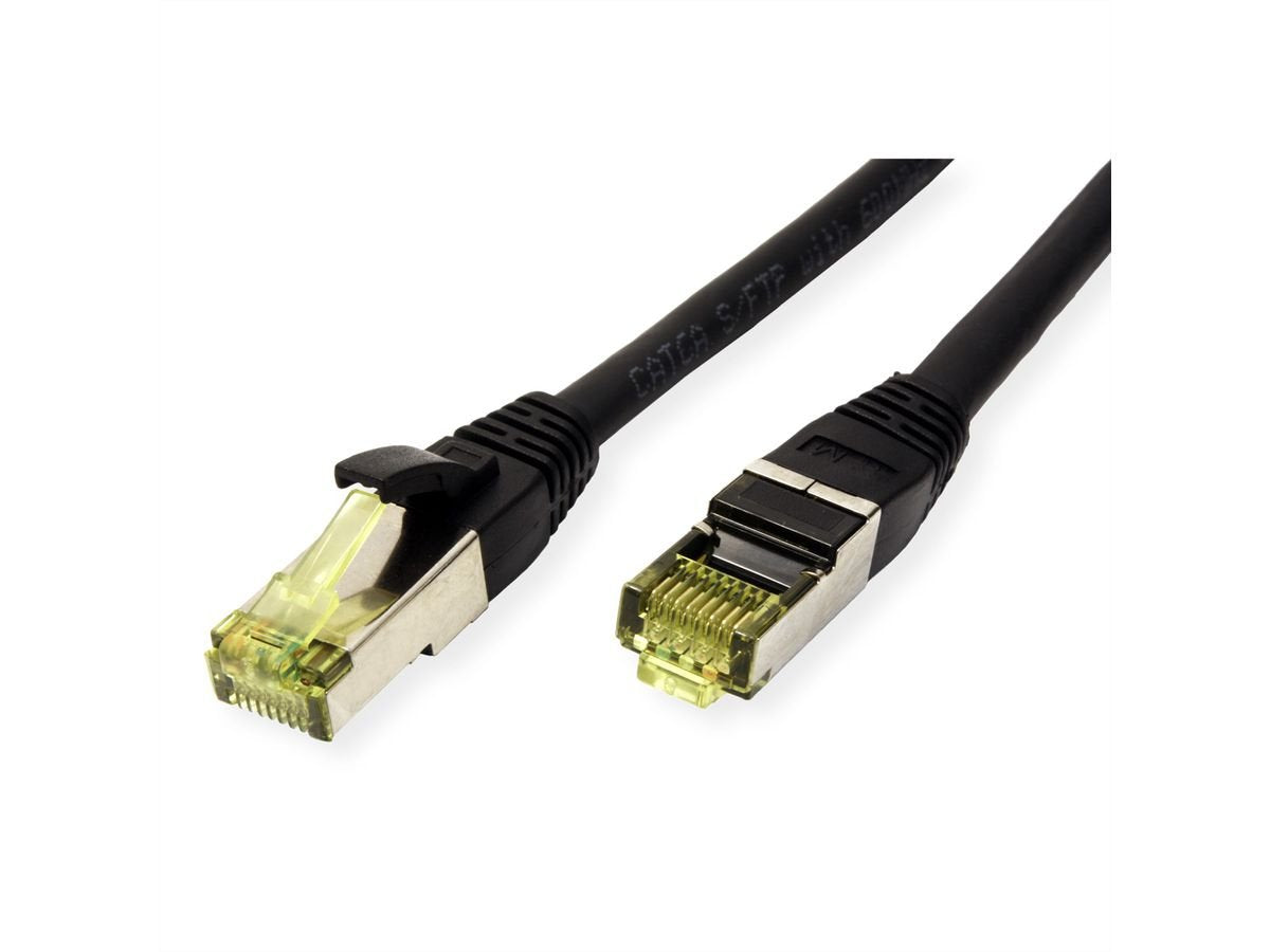 Roline Outdoor Cable De Red Cat.6a (Class Ea) S Ftp (Pimf), Litzendraht, Lsoh, Schwarz, 0,15 M