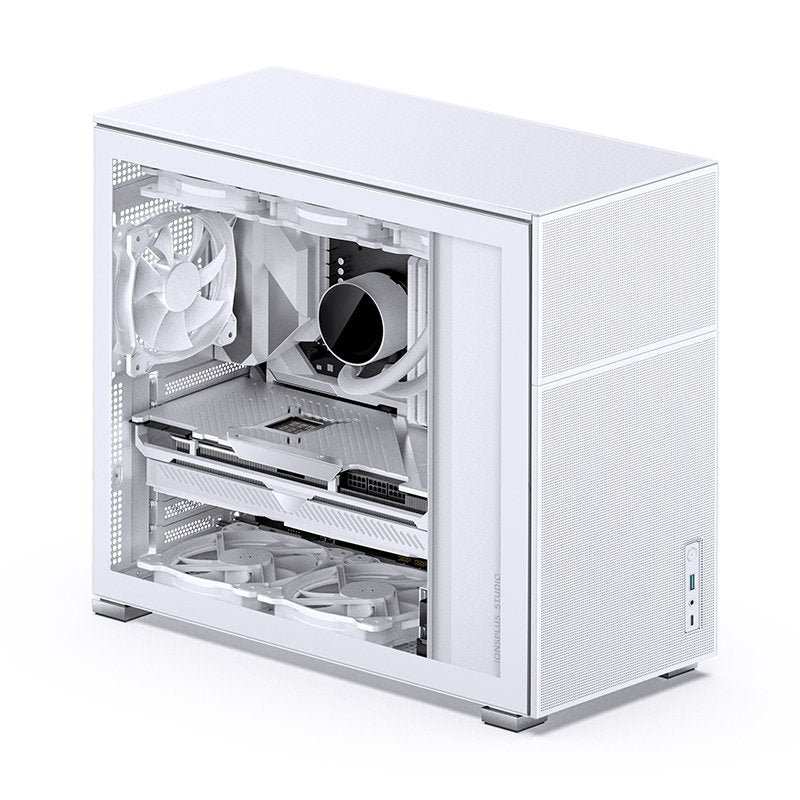 Jonsbo D41 Mesh Atx Carcasa, Tempered Glass - Blanco
