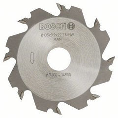 Bosch Professional Cortador De Ranuras 105 Mm X 22 Mm, 8 Dientes Para Cortador De Tacos Planos Gff 22 A Professional 3608641013