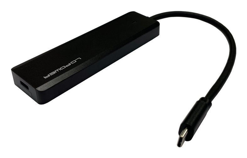 Lc-Power Lc-Hub-U3-4-C 2xusba 1xusb-C Black Retail