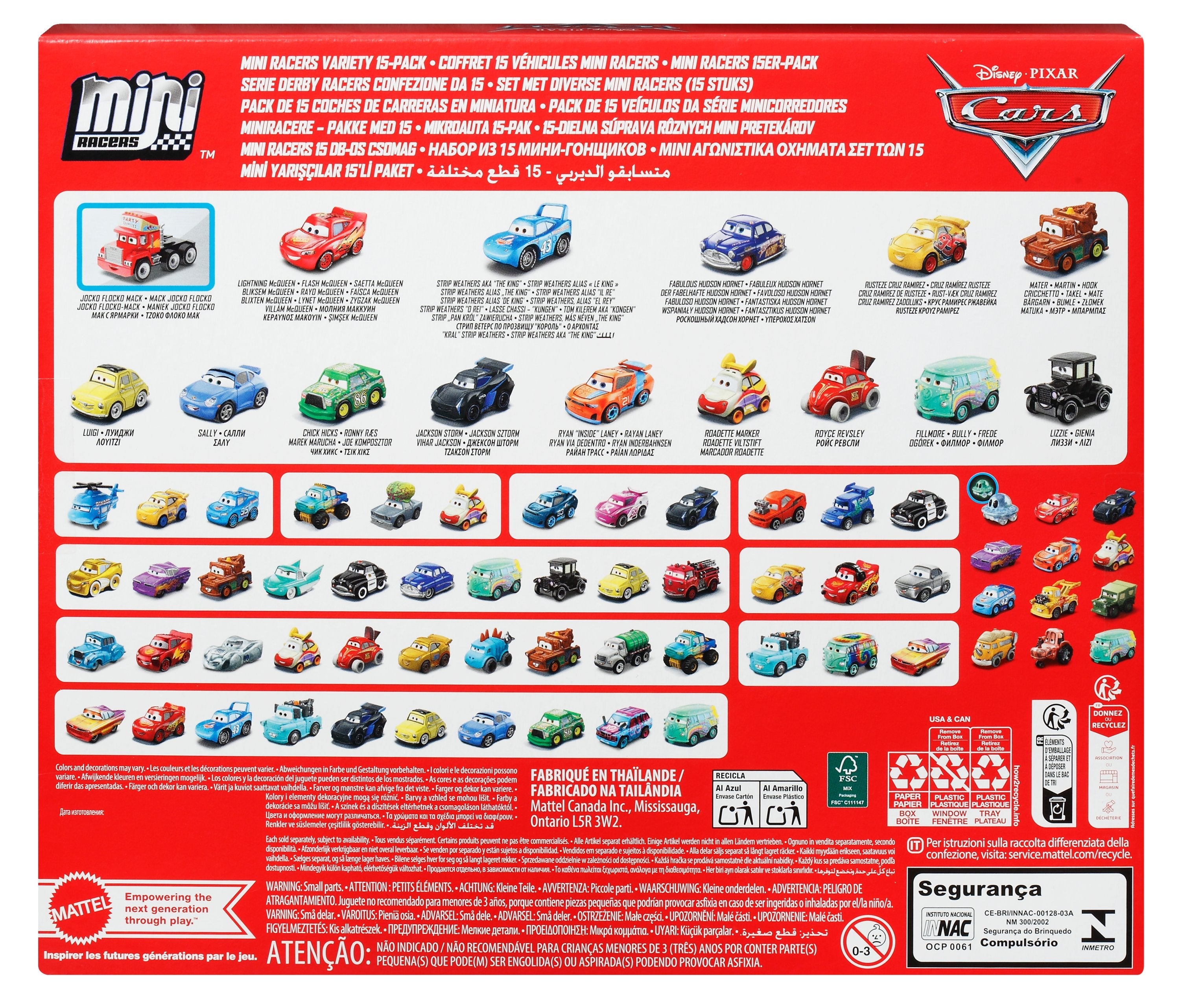 Cars Mikroauta 15-Pak Malych Samochodów