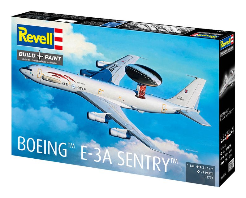 EAN 4009803037943 - Revell Boeing E-3A Sentry Aeronave Kit de montaje 1:144 imagen 4