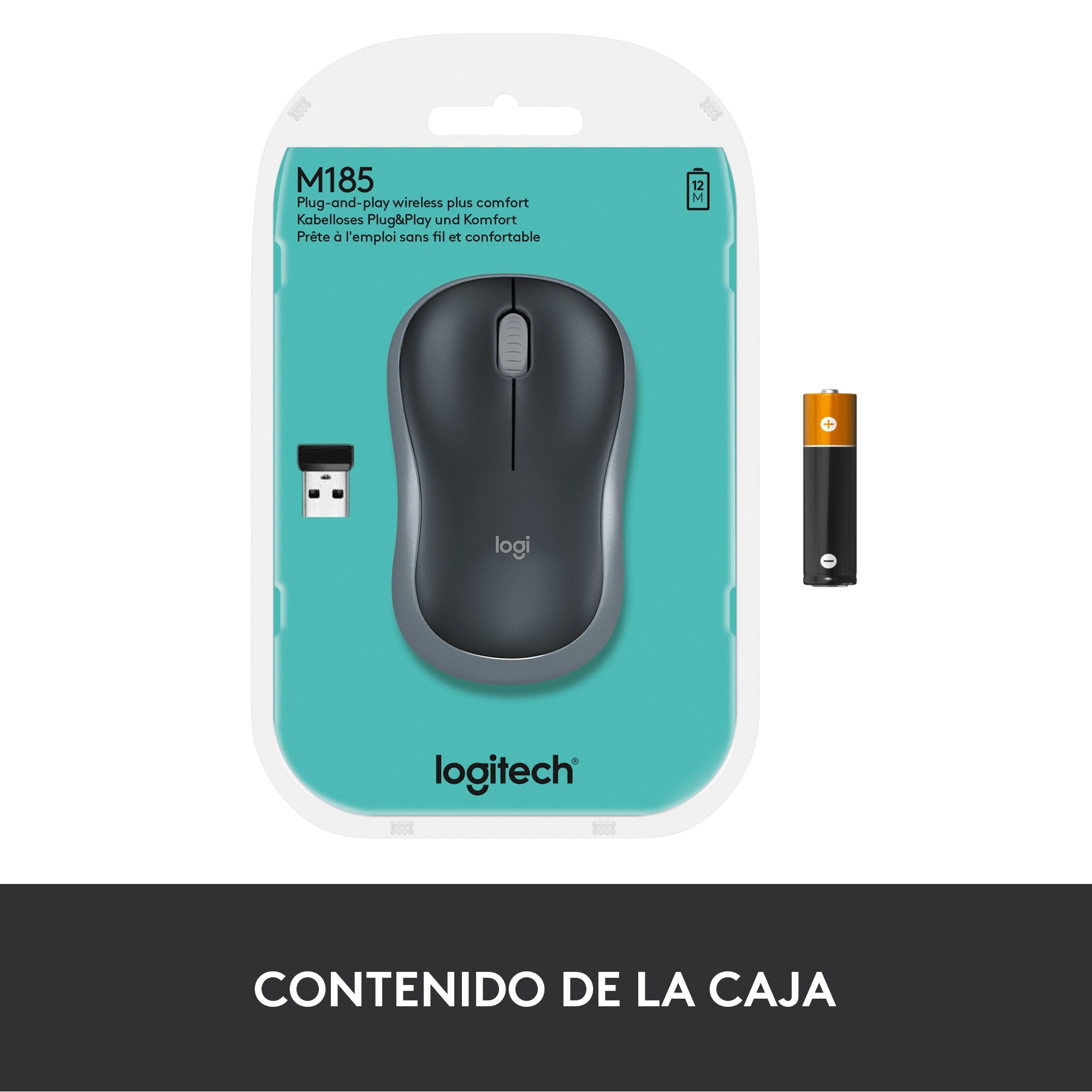 EAN 5099206027282 - Logitech 910-002238 ratón Oficina Ambidextro RF inalámbrico Óptico 1000 DPI imagen 16