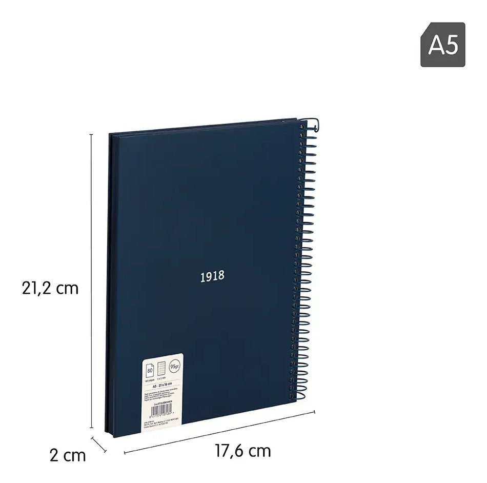 EAN 8411574107484 - Milan 57153E80SNCB cuaderno y block A5 80 hojas Negro imagen 3