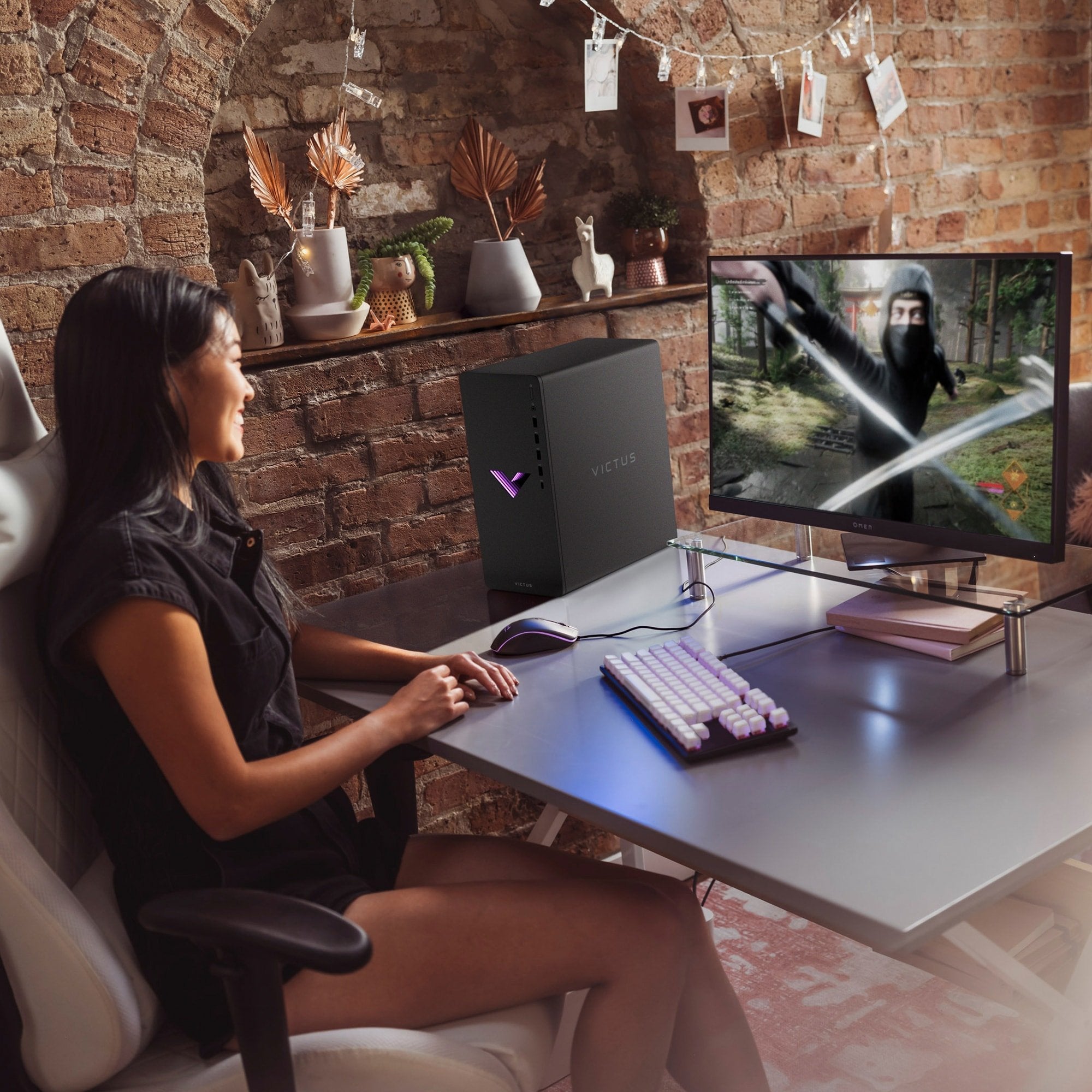 Victus By Hp 0108ns Pc 5600g Amd Ryzen 5 16gb 512gb Ssd Radeon Rx 6400 Windows 11 Home Blanco