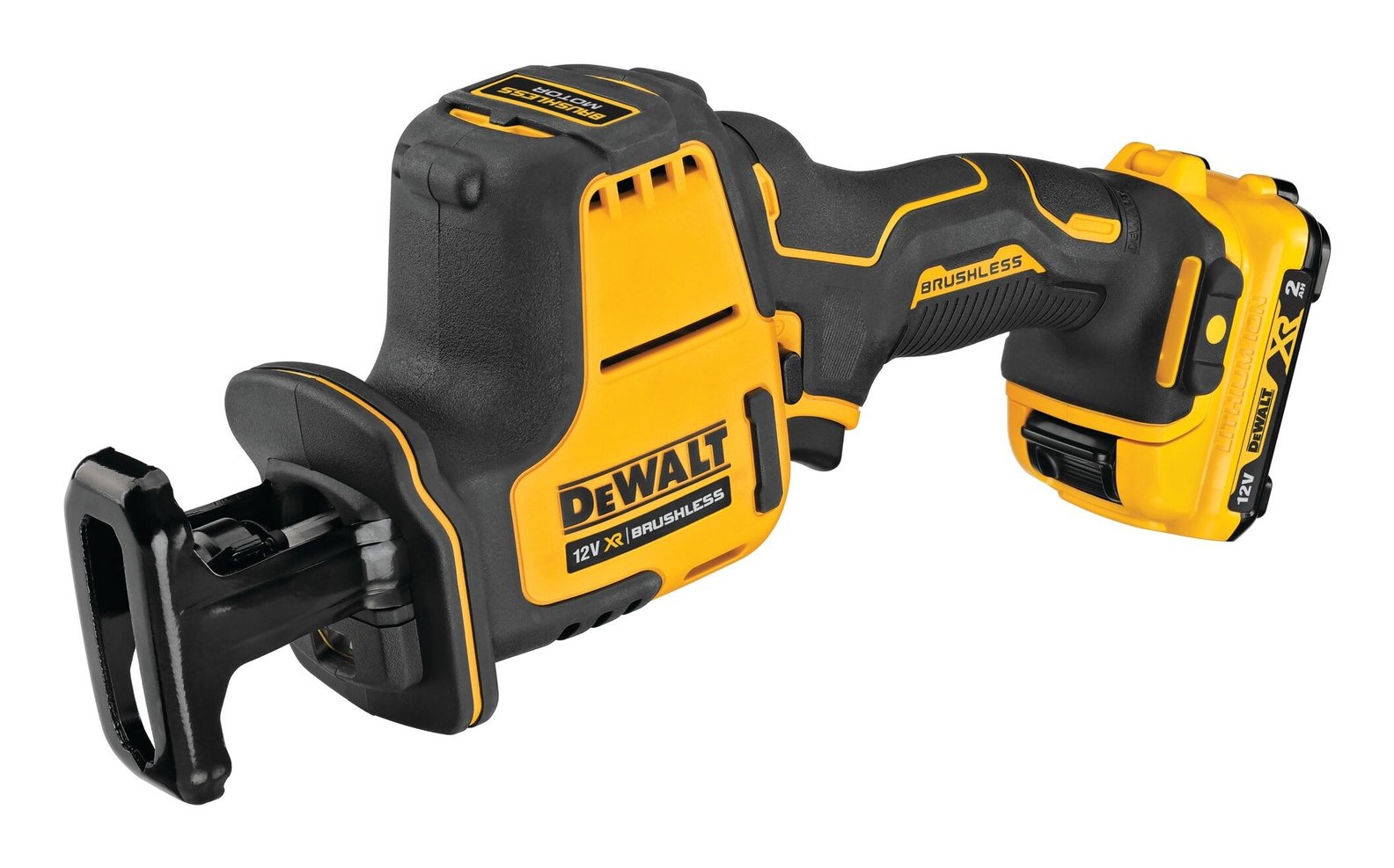 EAN 5035048732694 - DeWALT DCS312D2-QW sierra recíproca 2800 spm Negro, Amarillo imagen 2