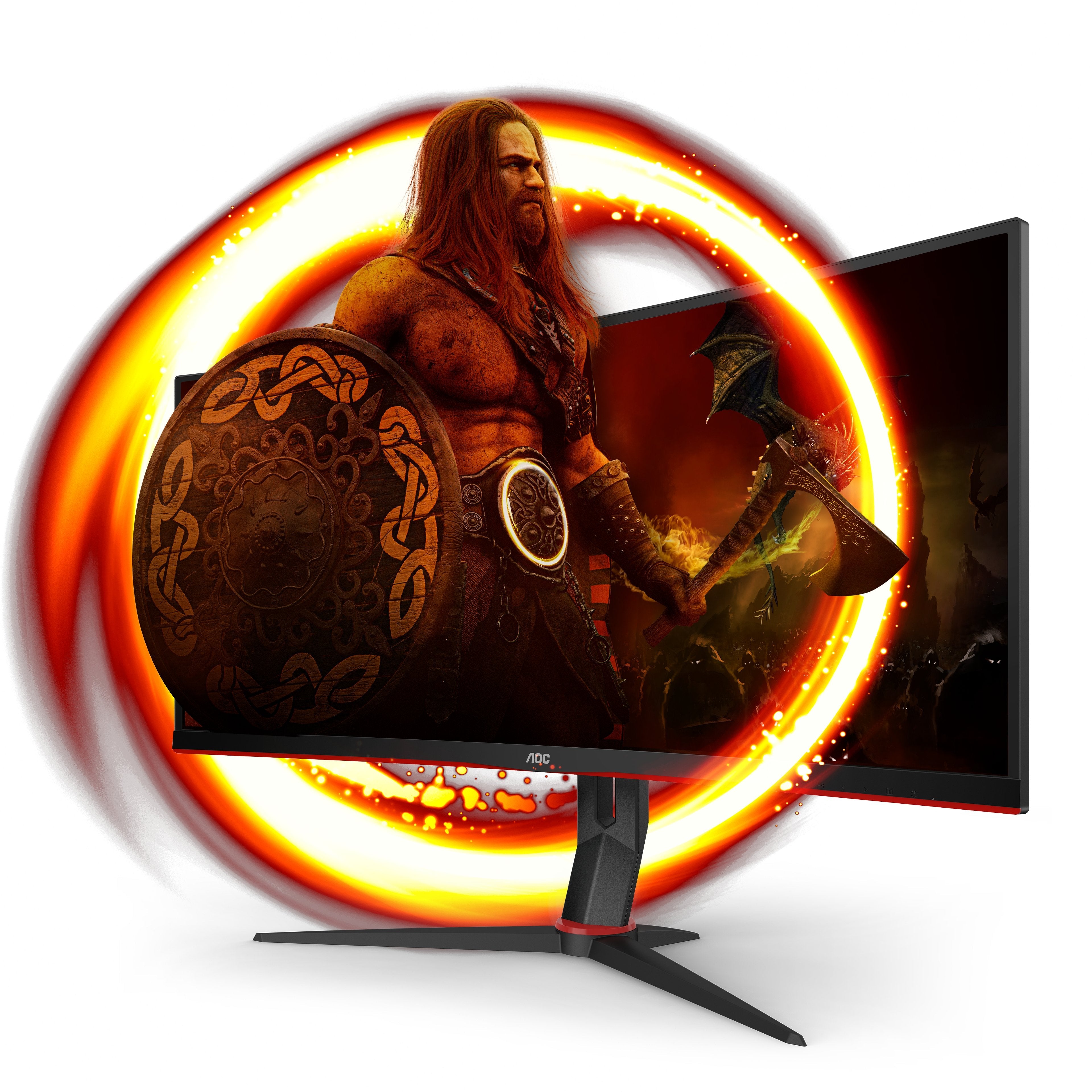 EAN 4038986117005 - AOC G2 CU34G2X/BK LED display 86,4 cm (34") 3440 x 1440 Pixeles Quad HD Negro, Rojo imagen 2